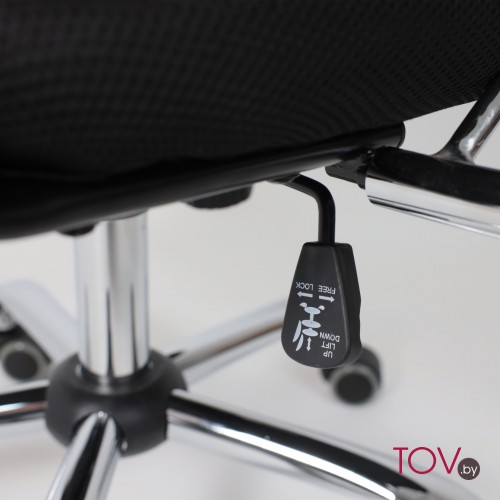 кресло AksHome First CH (ткань/сетка, черный)